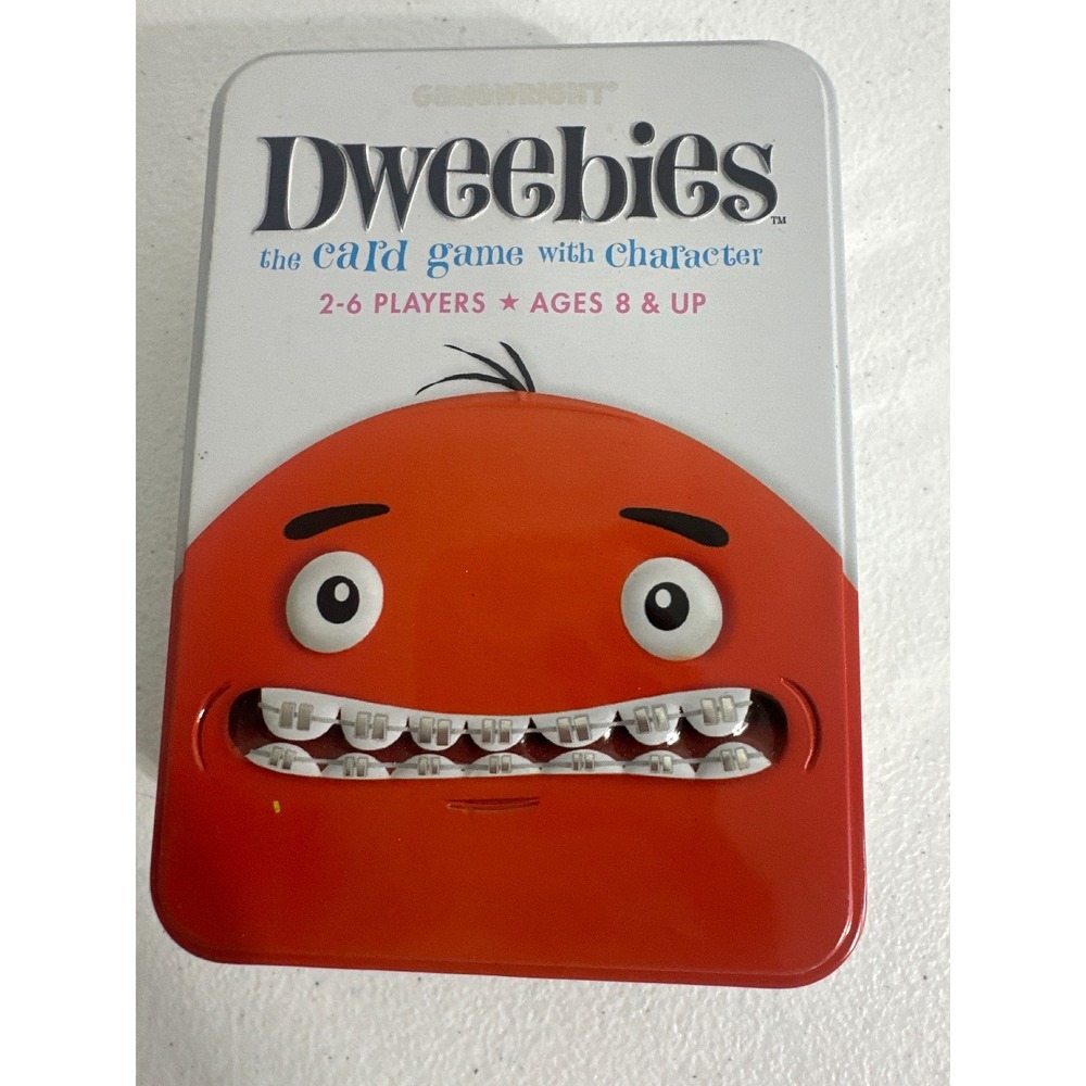 NEW Gamewright Dweebies Card Game with Character Collector Tin 2010 Complete